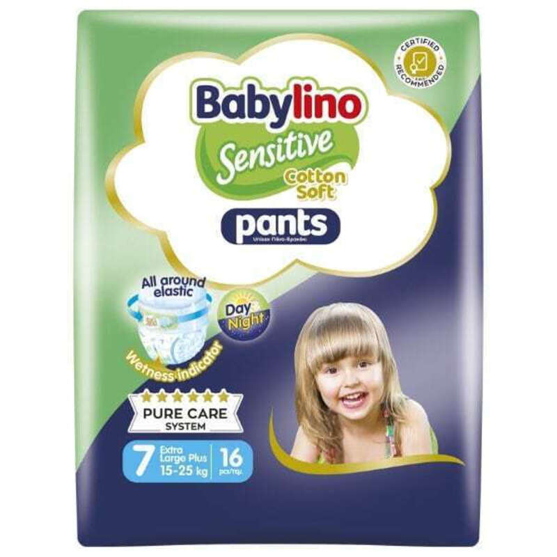 BABYLINO - SENSITIVE COTTON SOFT Pants Unisex Maxi No7 (15-25kg) - 16τεμ.